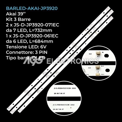 Kit barre strip led akai - 3,